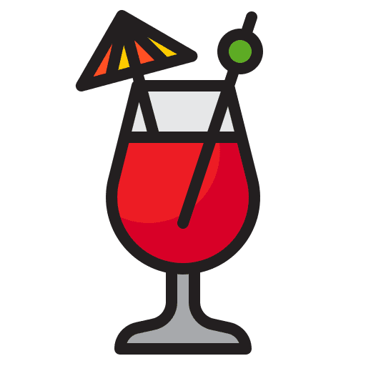 Cocktail food and restaurant drink cocktail icon