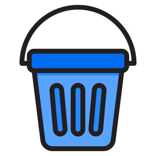 Sand bucket childhood children kid icon
