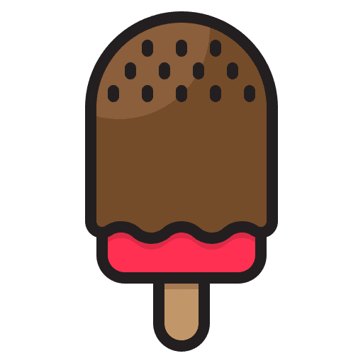 Ice cream sweet food food and restaurant stick icon
