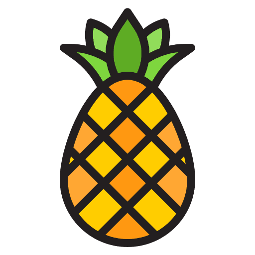 Pineapple viburnum fruit natural foods icon