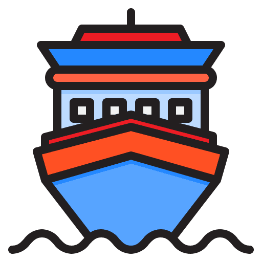Ship yacht vessel ferry boat icon