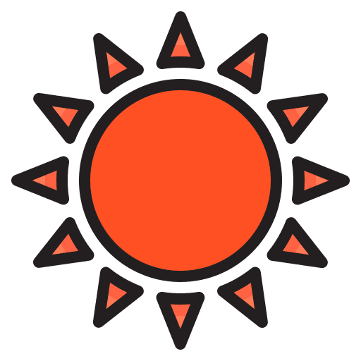 Sun sunny summer sun icon