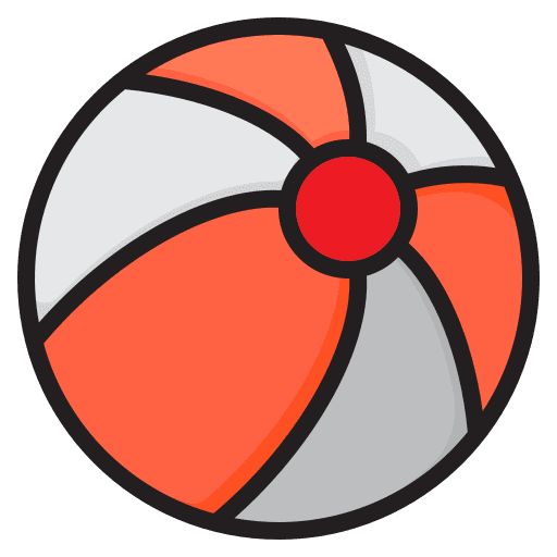 Beach ball sport beach ball children icon