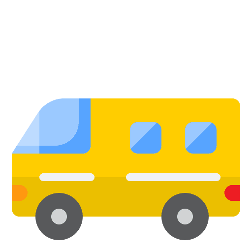 Camper van car camper van vehicle icon