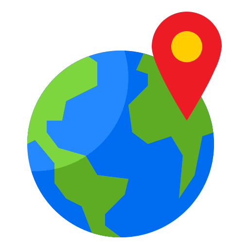 Location pin location pin earth region icon