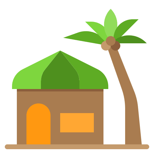 Resort holiday balcony traveling icon