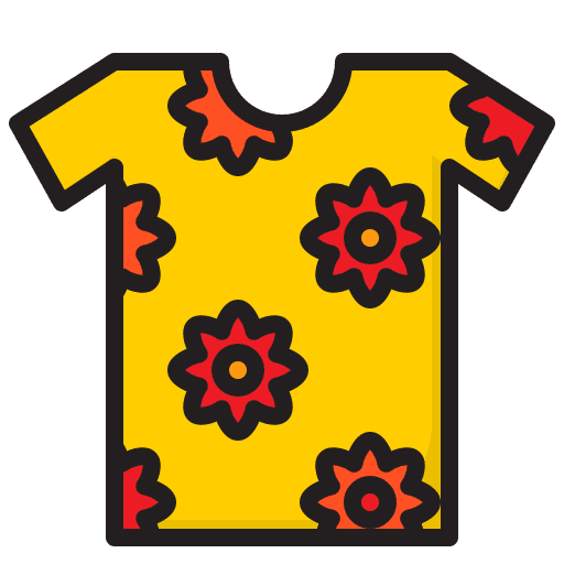 T shirt cloth flower t shirt icon