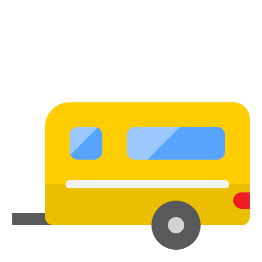 Caravan trailer journey camping icon Caravan trailer journey camping icon