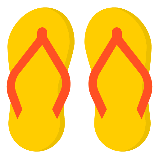 Flip flops beach summer slippers icon Flip flops beach summer slippers icon