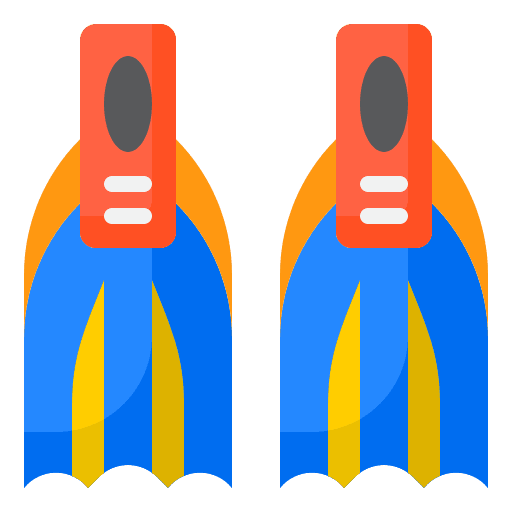 Flippers sea swimming sports and competition icon Flippers sea swimming sports and competition icon