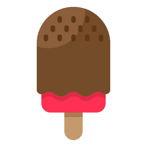Ice cream popsicle stick summertime icon Ice cream popsicle stick summertime icon