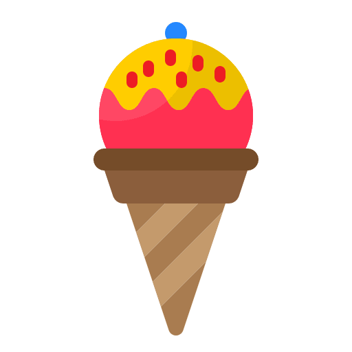 Ice cream sweet dessert food and restaurant icon Ice cream sweet dessert food and restaurant icon