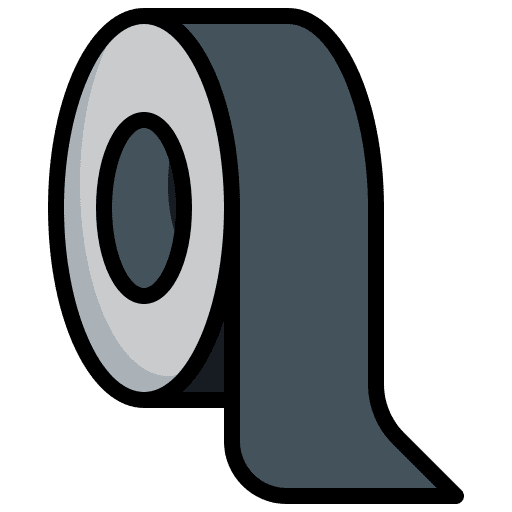 Duct tape repair construction and tools duct tape icon