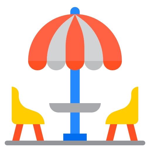 Sun umbrella summer chair holidays icon Sun umbrella summer chair holidays icon