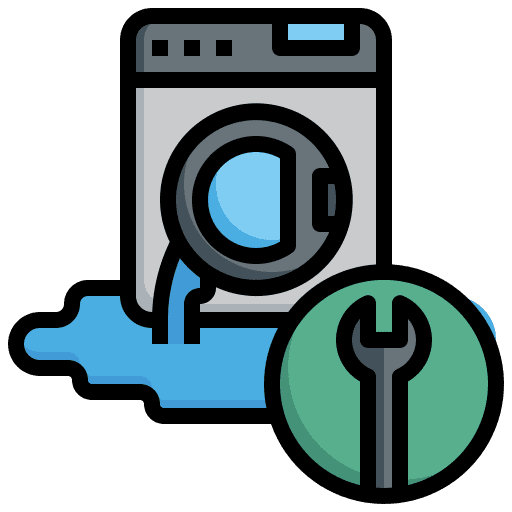 Washing machine construction and tools washing clothes furniture and household icon Washing machine construction and tools washing clothes furniture and household icon