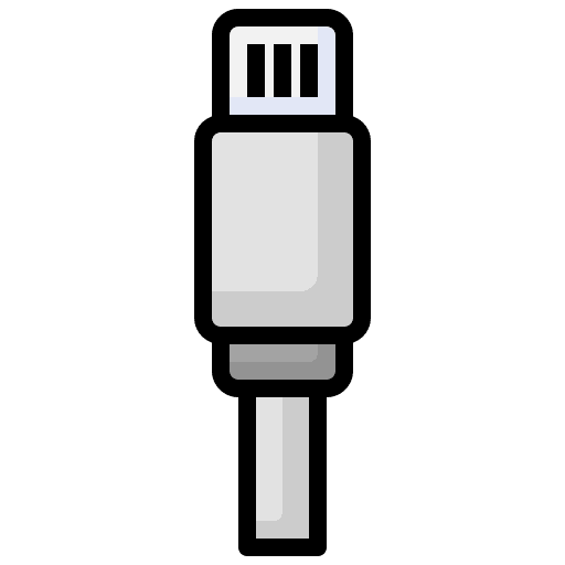 Charging cable wire charging icon
