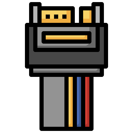 Connector motherboard connector ide icon Connector motherboard connector ide icon