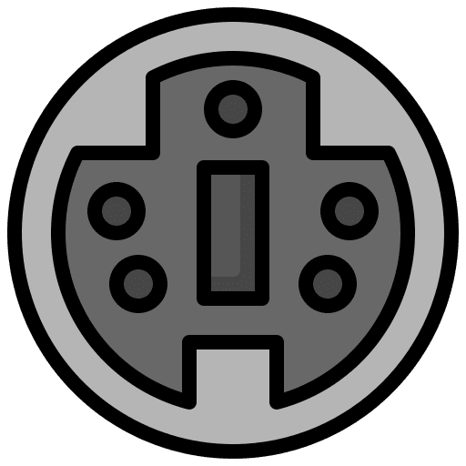 Ps2 connector ps2 keyboard icon
