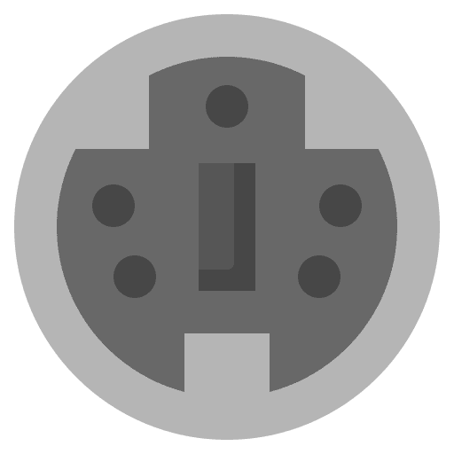 Ps2 keyboard ps2 plug icon