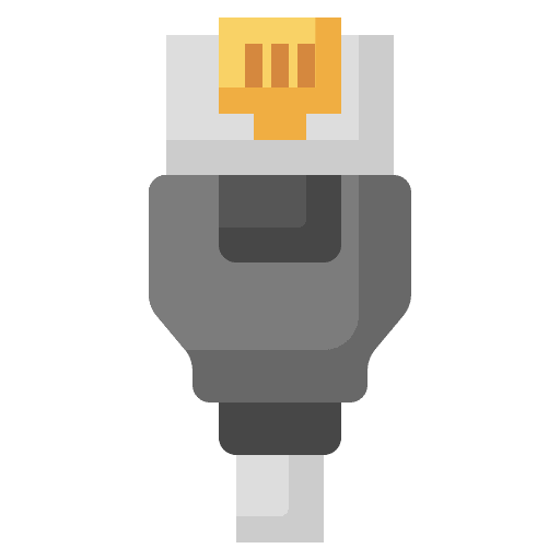 Rj45 cable internet construction and tools icon