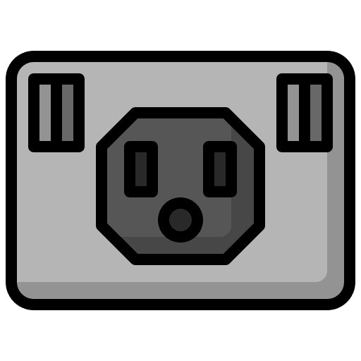 Thunderbolt connector connection cable icon Thunderbolt connector connection cable icon