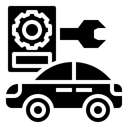 Monitoring test car monitoring test car service icon