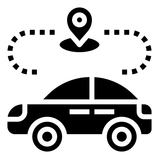 Autonomous car autonomous car driverless car transportation icon