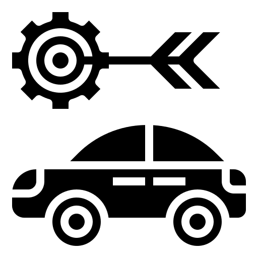 Objective analysis virtual objective analysis car simulation icon