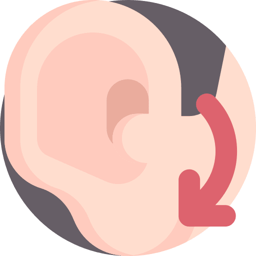 Ear massage beauty ear massage massage icon