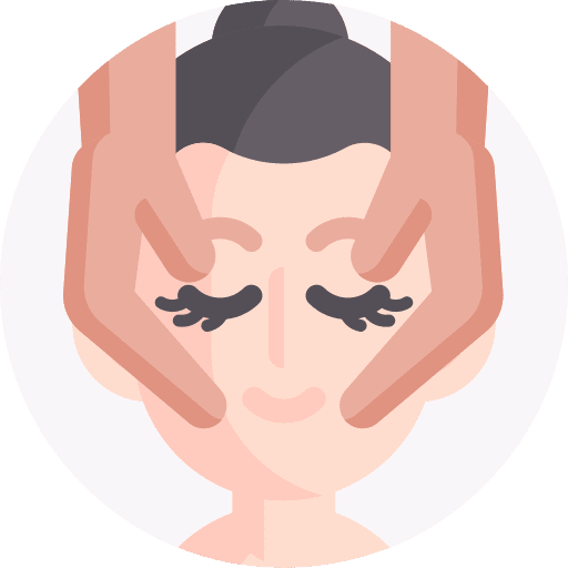 Massage spa facial wellness icon