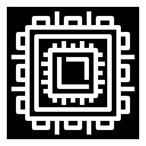 Microchip technological electronics computing icon Microchip technological electronics computing icon