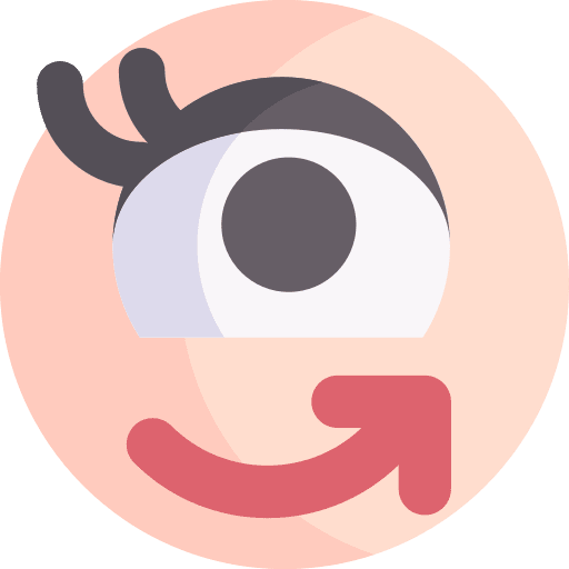 Eye massage circular arrow treatment beauty icon
