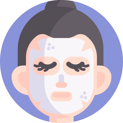 Moisturizing mask spa treatment spa and relax icon