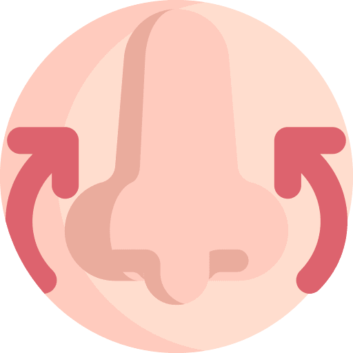 Nose massage circular arrow treatment nose massage icon