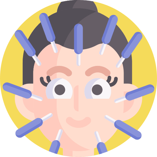 Acupuncture massage wellness chinese medicine icon