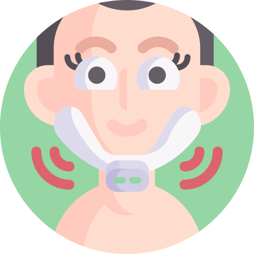 Chin massager wellness massage facial icon