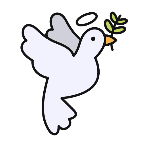 Holy spirit easter peace animal icon