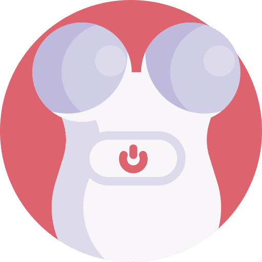 Microcurrent massager face wellness treatment icon
