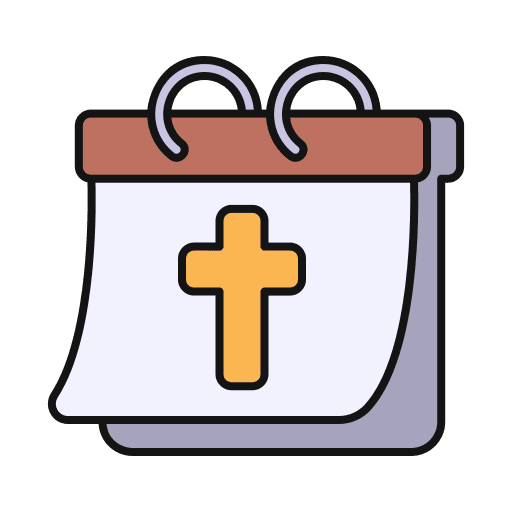 Calendar faith calendar christianity icon Calendar faith calendar christianity icon