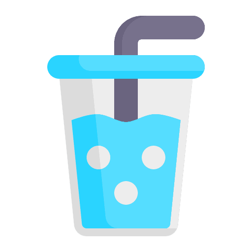 Cold drink soda cold drink straw icon