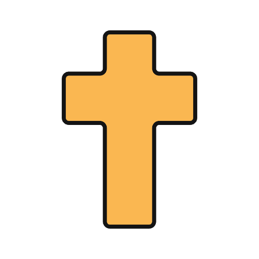 Cross cultures christian church icon Cross cultures christian church icon