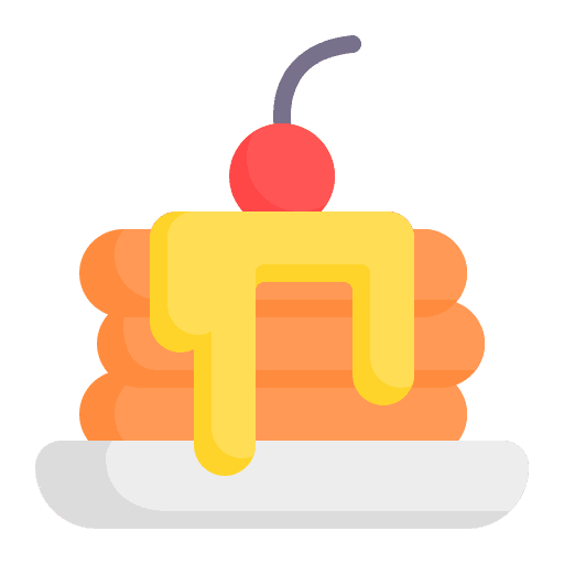 Pancake dessert syrup pancake icon