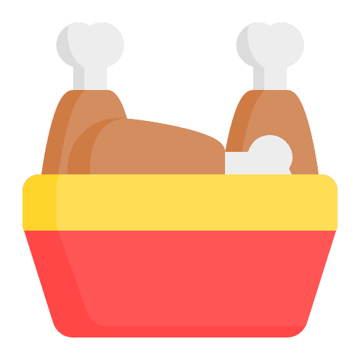 Chicken bucket chicken bucket chicken leg junk food icon Chicken bucket chicken bucket chicken leg junk food icon