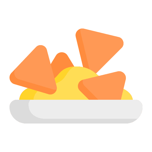 Nachos fast food snack mexican food icon Nachos fast food snack mexican food icon