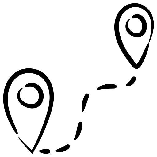 Route placeholder route gps icon