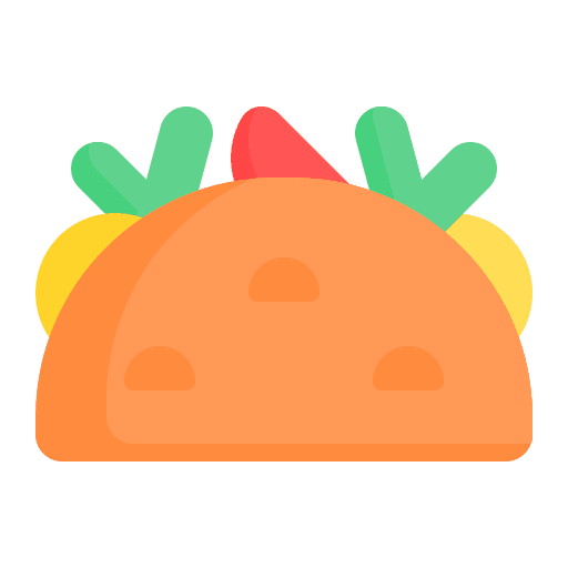 Taco food and restaurant taco mexican food icon Taco food and restaurant taco mexican food icon