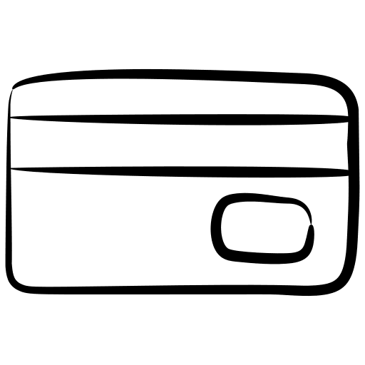 Credit card bank money debit card icon