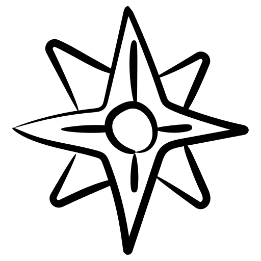 Windrose cardinal points navigation direction icon Windrose cardinal points navigation direction icon