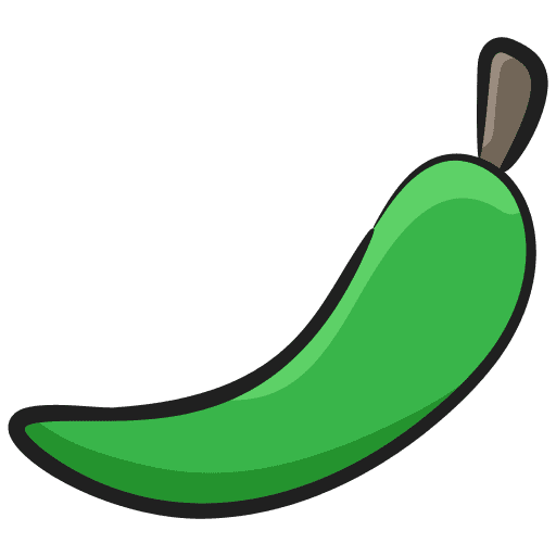 Chilli healthy food vegan food and restaurant icon