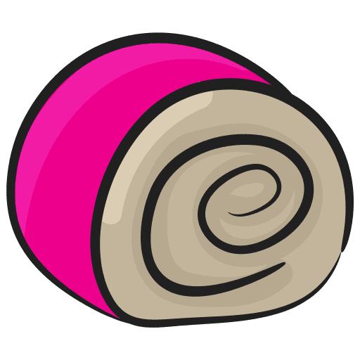 Swiss roll cake bakery baker icon